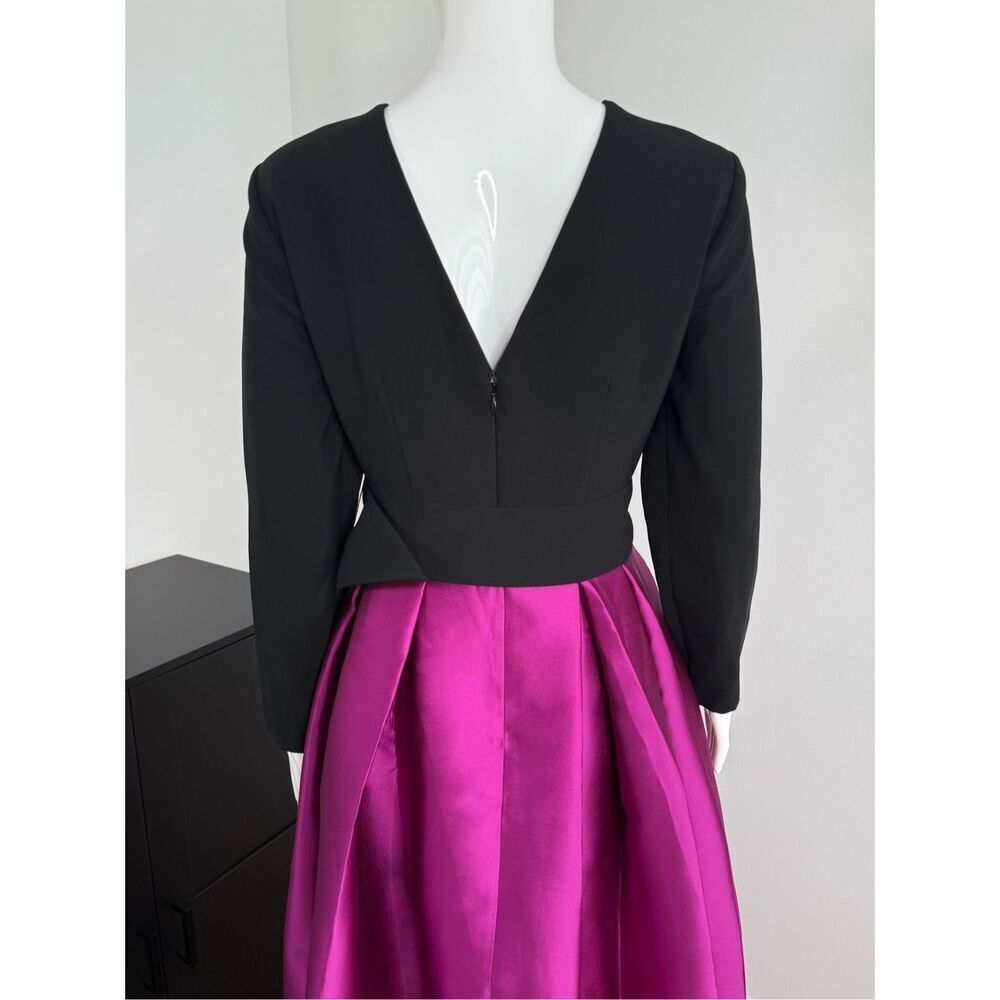 SACHIN & BABI Desdemona Crystal Gown Fuchsia Black size 2 - Picture 9 of 14
